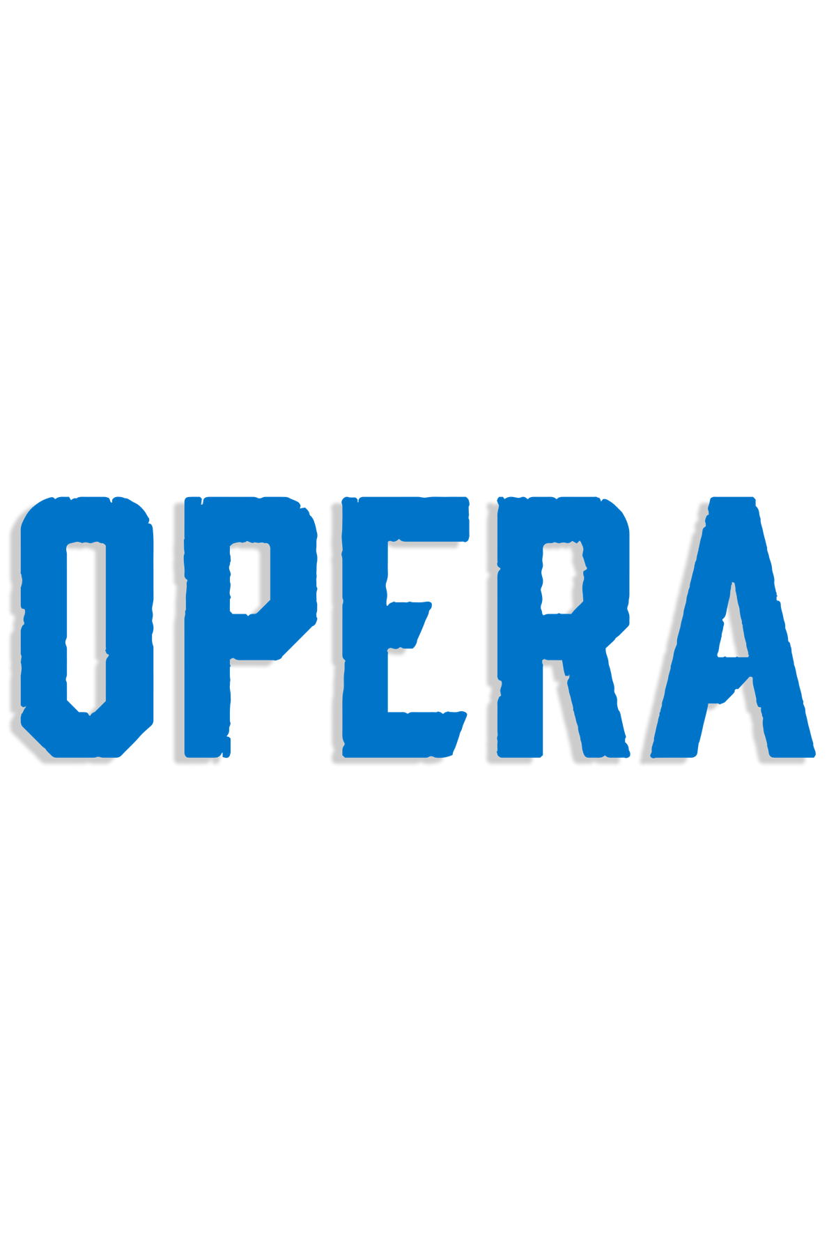 Opera Vinyl Die-Cut Sticker 5 Pk - Blue