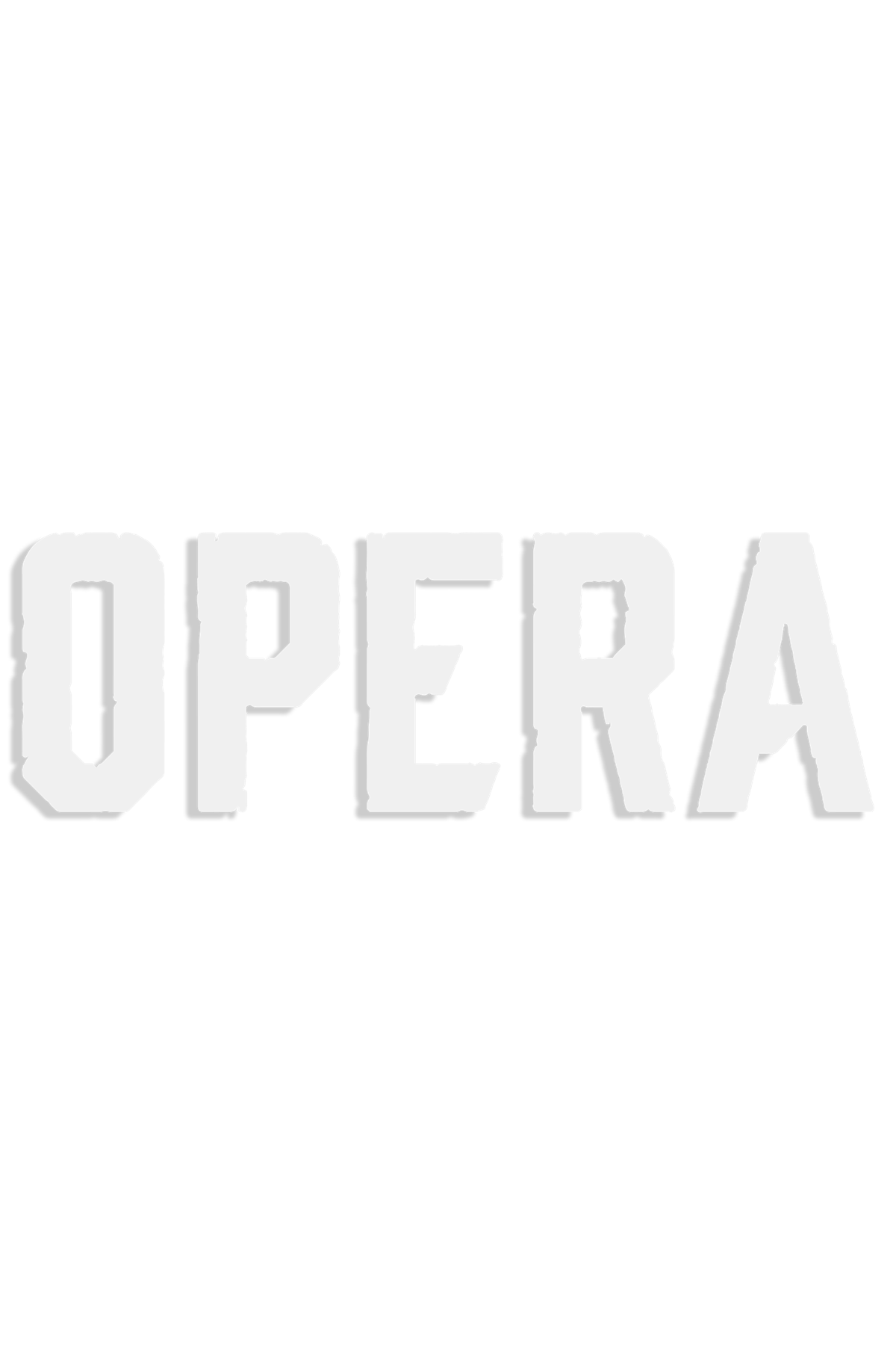 Opera Vinyl Die-Cut Sticker 5 Pk - White