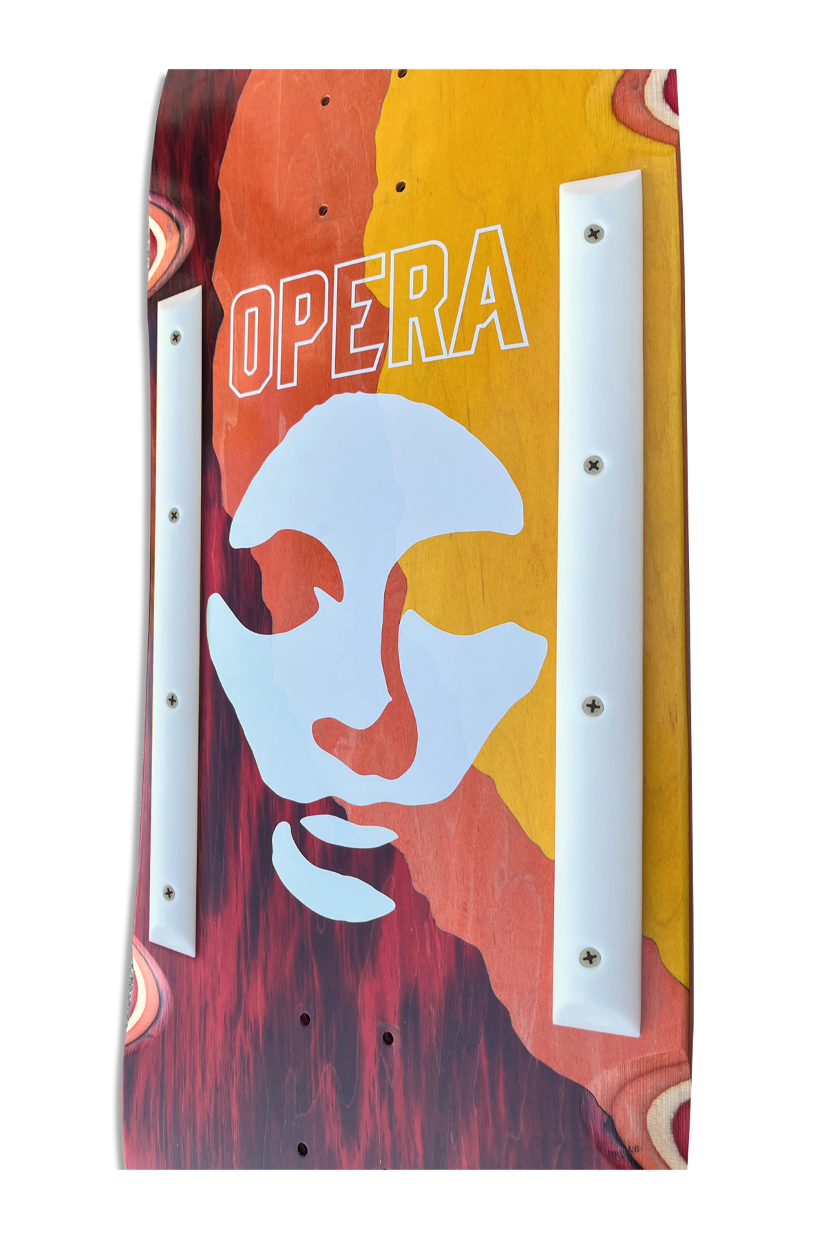 Opera Fatties Rails White skate accessory – back view