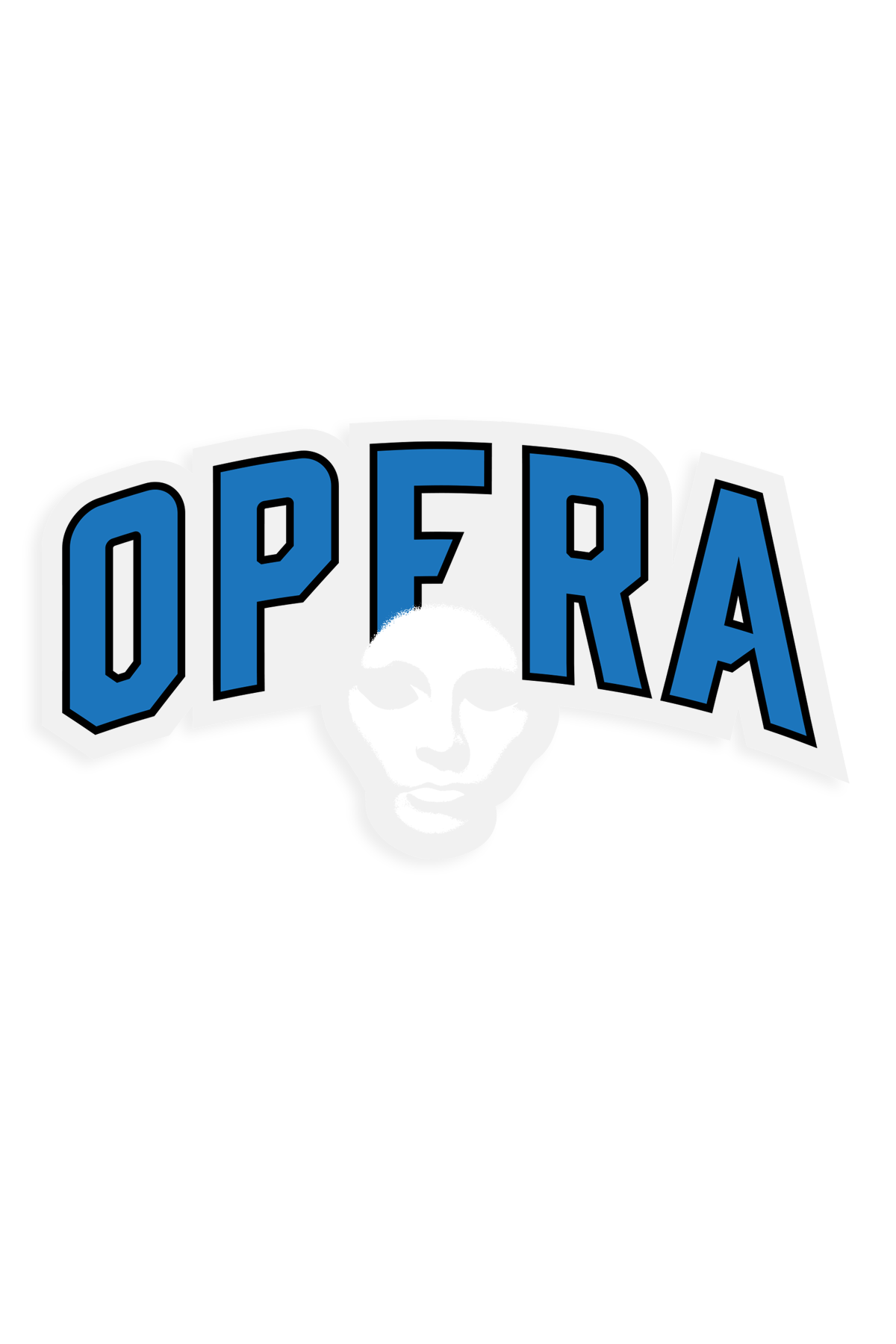 Opera Club Sticker 5 Pack Blue sticker pack – front graphic