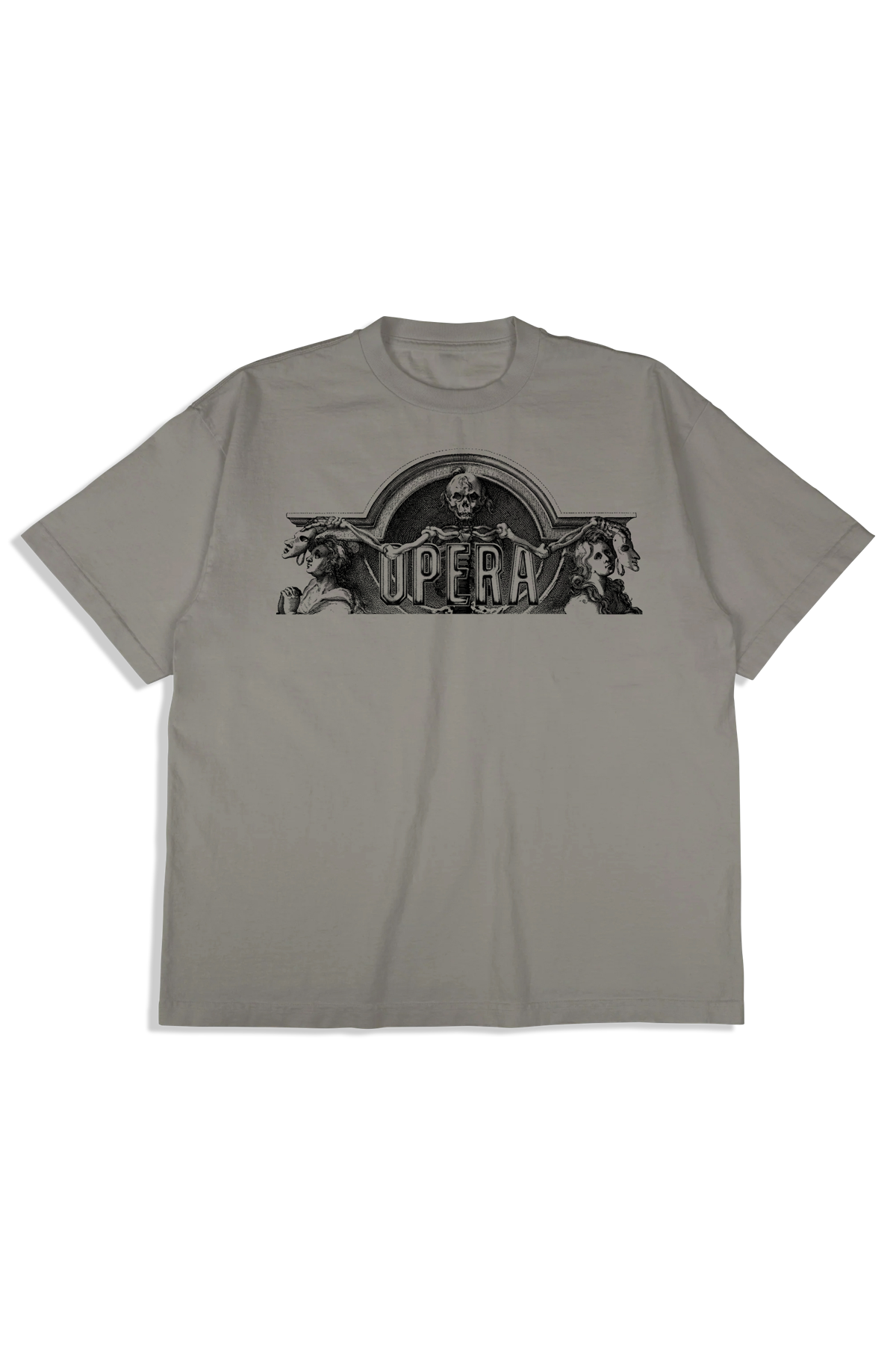 Opera Exposed Garment Dye Premium S/S Tee Steel Blue short sleeve tee – front graphic