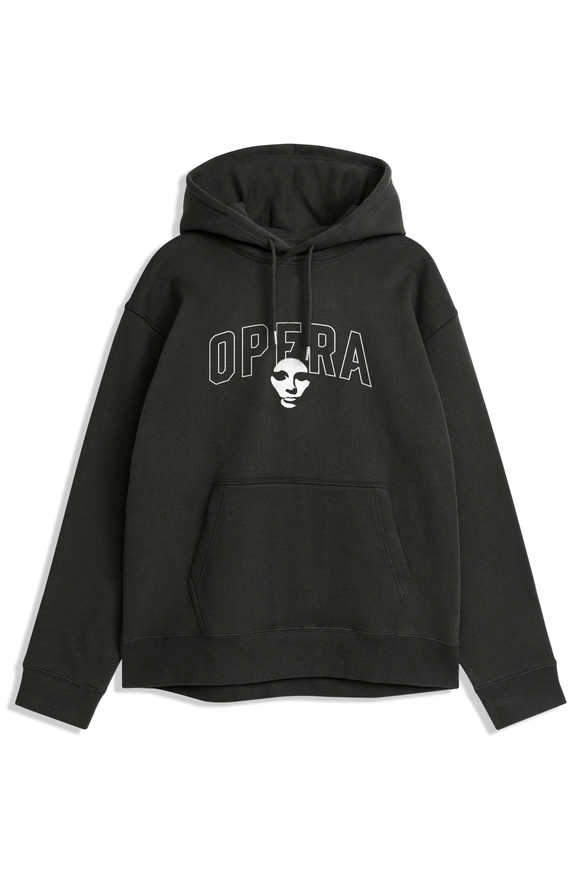 Opera Club Heavyweight PO Hoody Black fleece pullover – front graphic