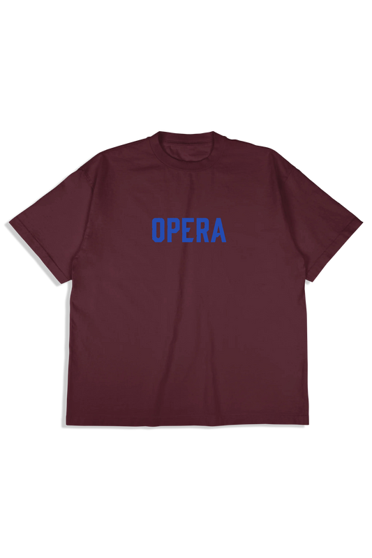 Opera Font S/S Premium Tee - Burgundy