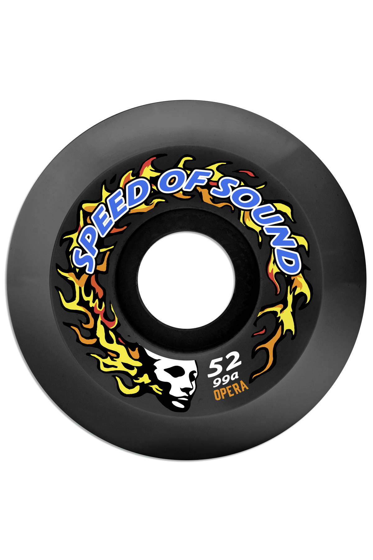 SOS Fire Mask Hardline Conical Black 99a - 52mm
