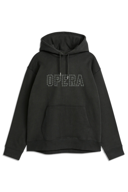 Wire Logo Heavyweight PO Hoody - Black