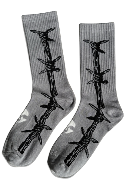 Barbwire Socks - Grey