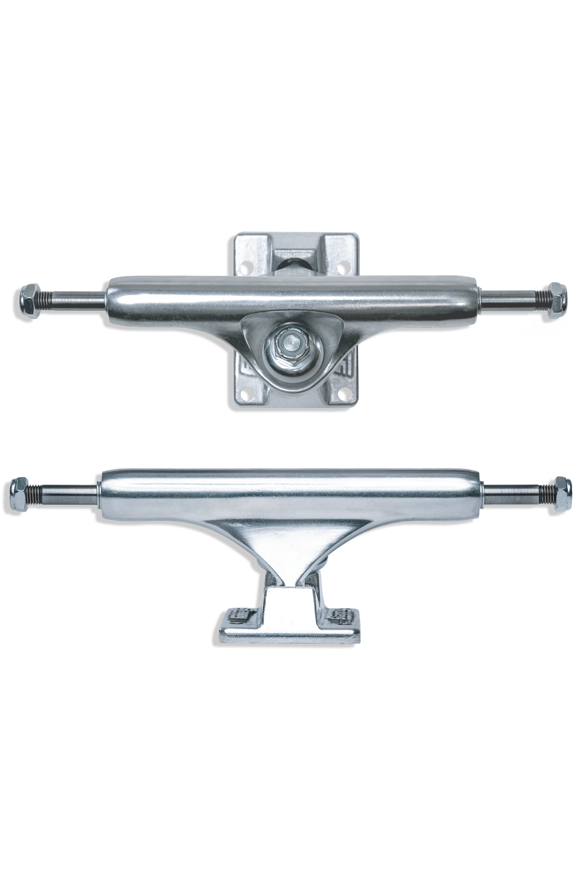 Slappy ST1 Classic Polished 10.0 skateboard trucks – front graphic