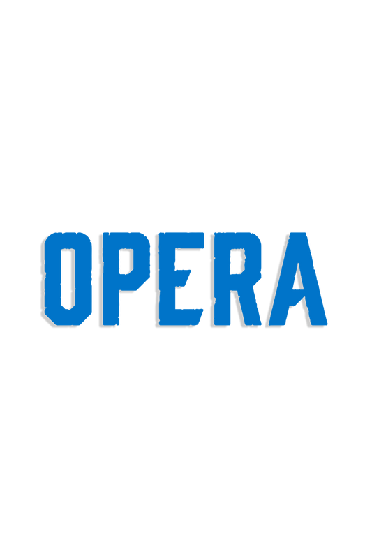 Opera Vinyl Die-Cut Sticker - Blue
