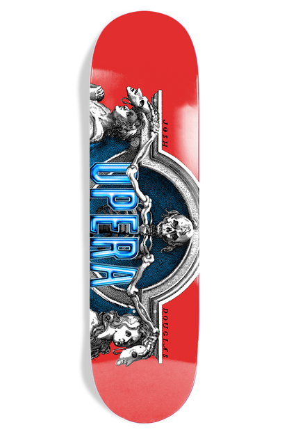 Opera Josh Douglas Exposed EX7 Deck Red skateboard deck – front graphic