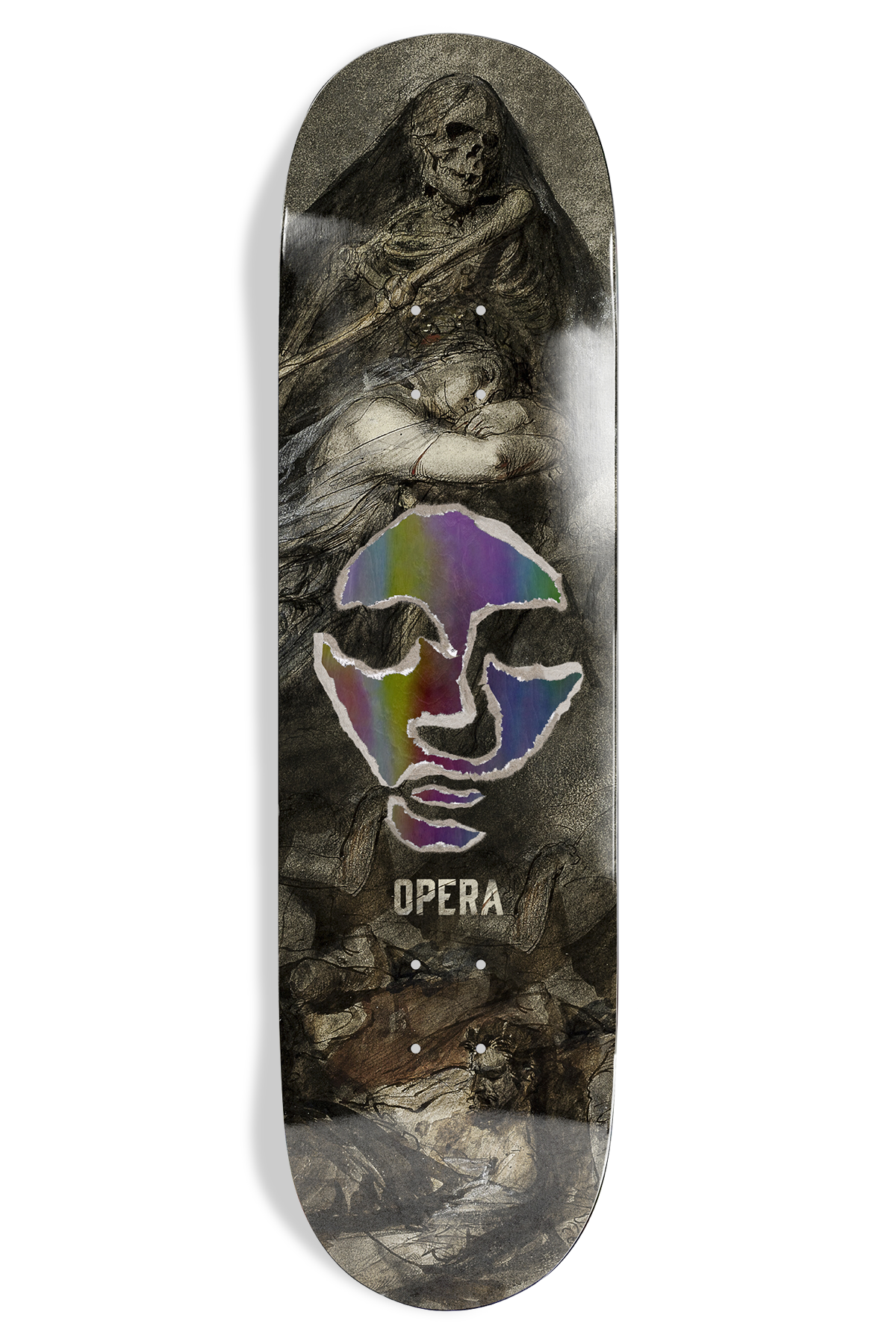 Opera Josh Douglas Ripped EX7 Deck Multi skateboard deck – front graphic