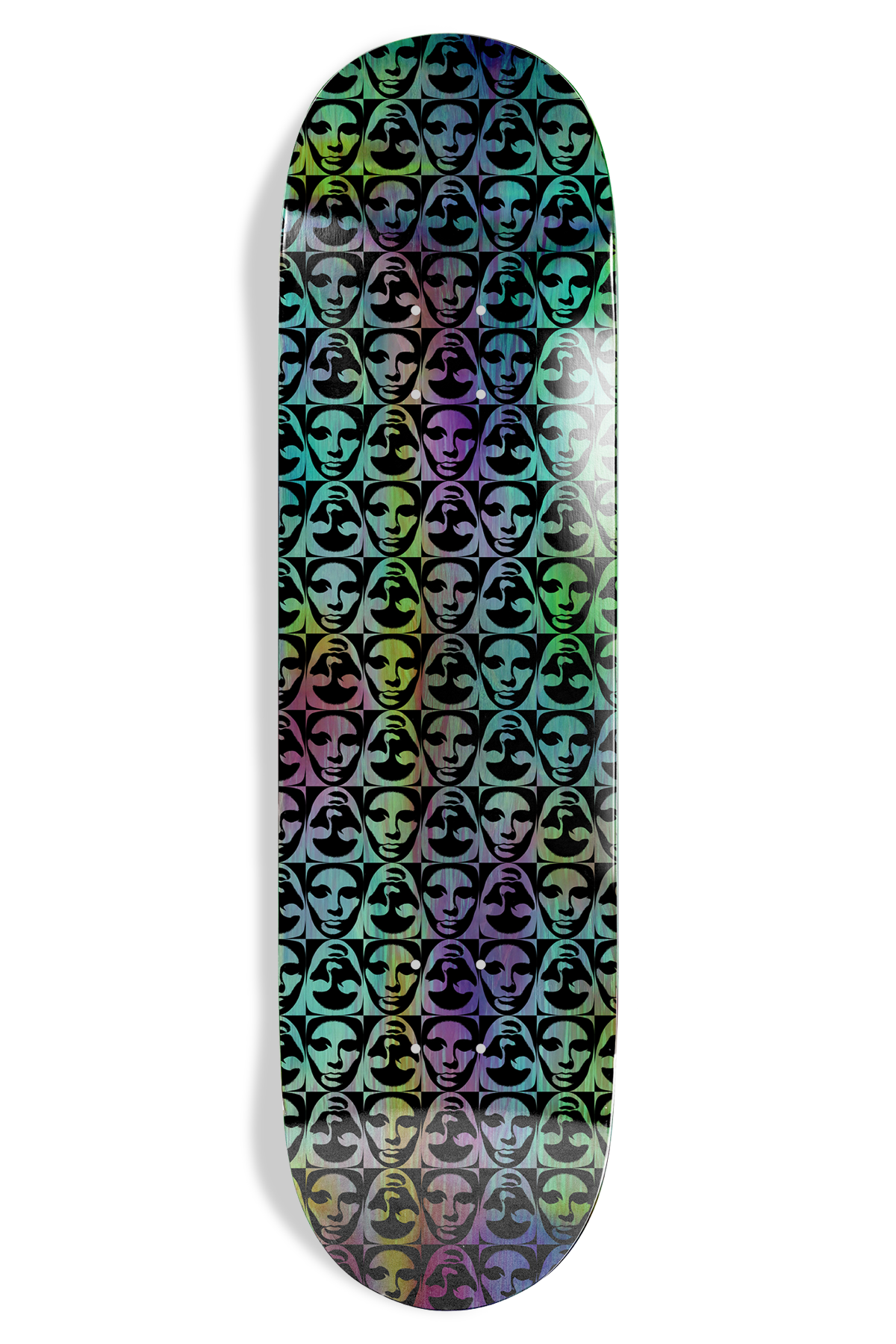 Opera Transition Symmetrical EX7 Deck Purple/Green skateboard deck – front graphic