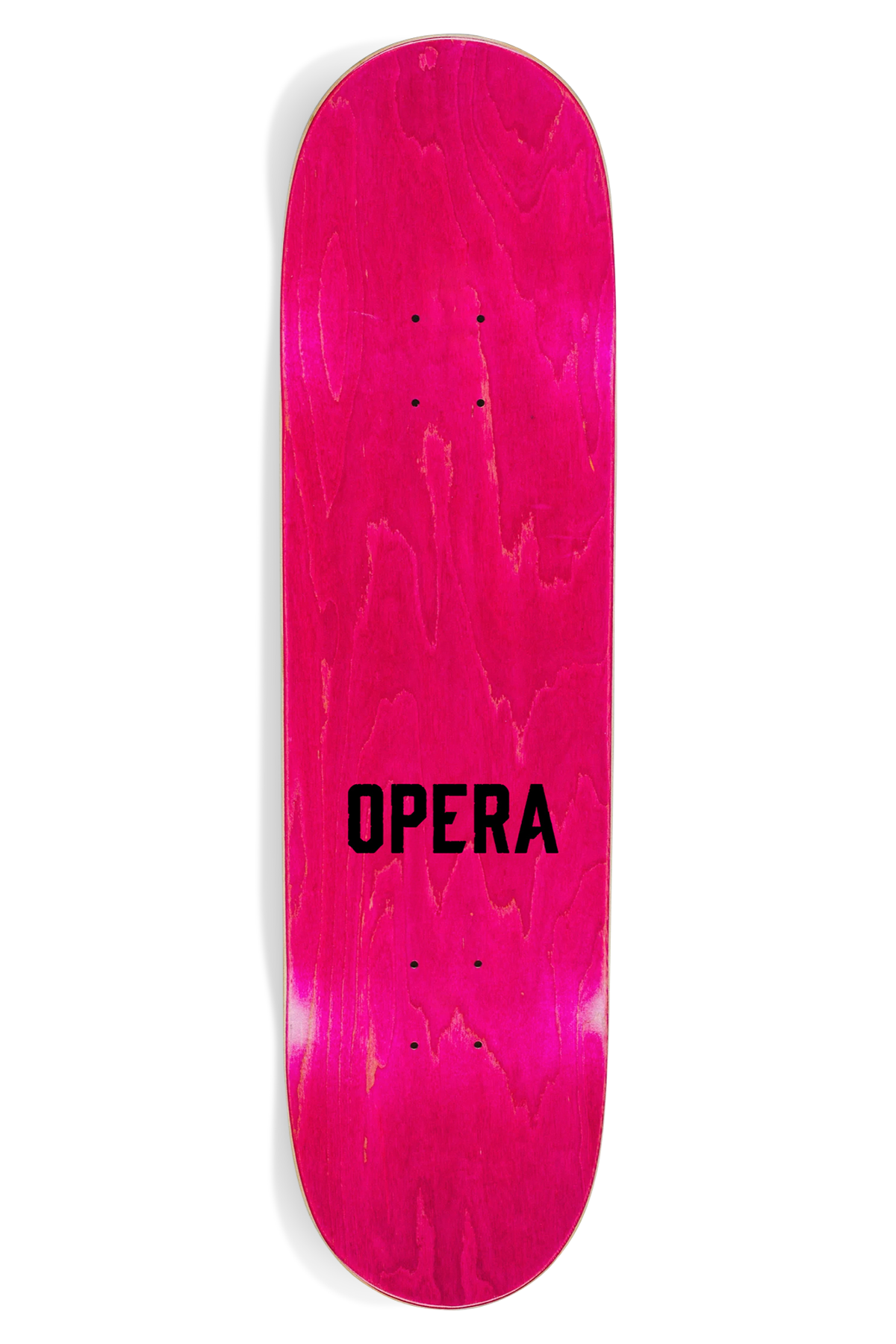 Opera Face EX7 Deck White Hologrpahic skateboard deck – back view