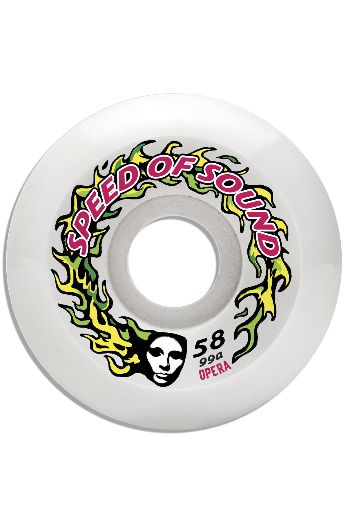 SOS Fire Mask Hardline Conical 99a - Candle White - 58mm