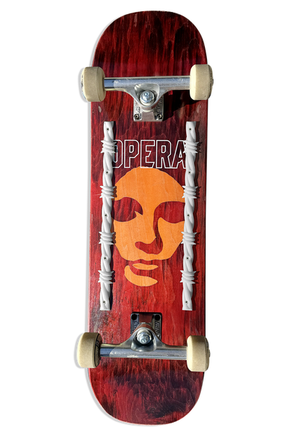Opera Barbwire Rails Silver skate accessory – back view