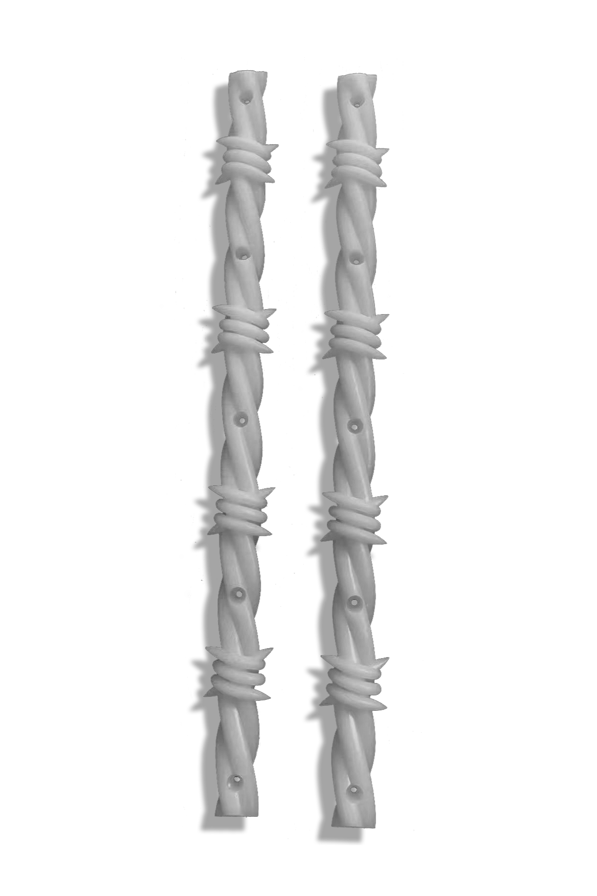 Opera Barbwire Rails Silver skate accessory – front graphic