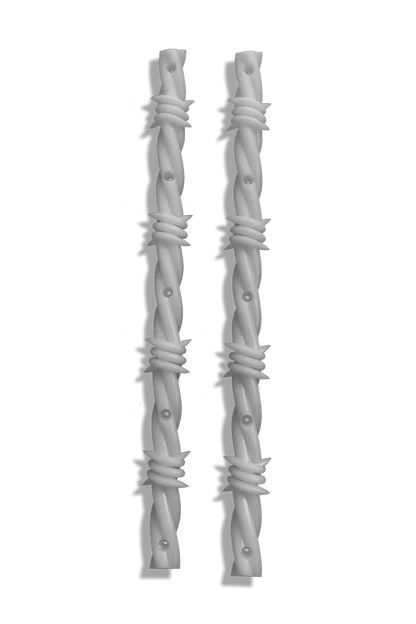 Opera Barbwire Rails Silver skate accessory – front graphic