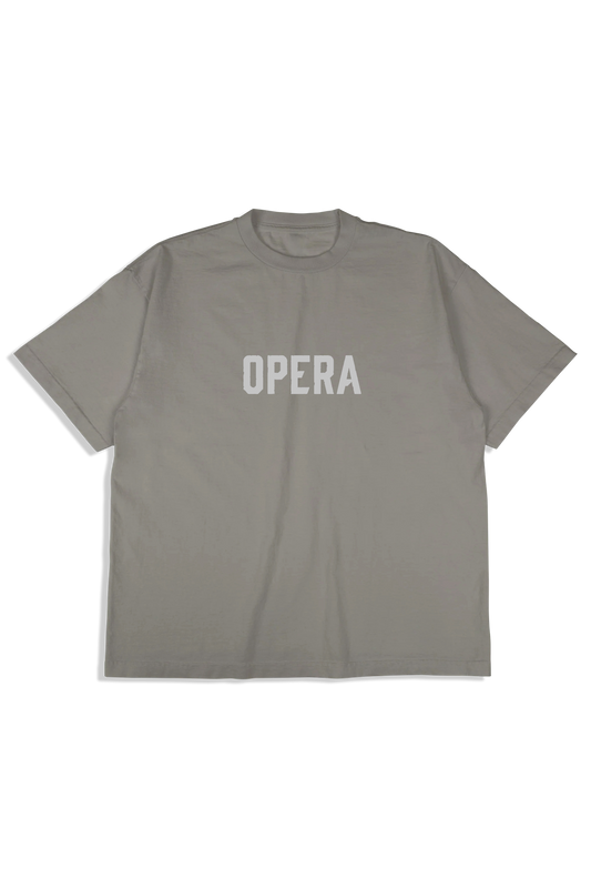 Opera Font S/S Premium Tee - Smoke