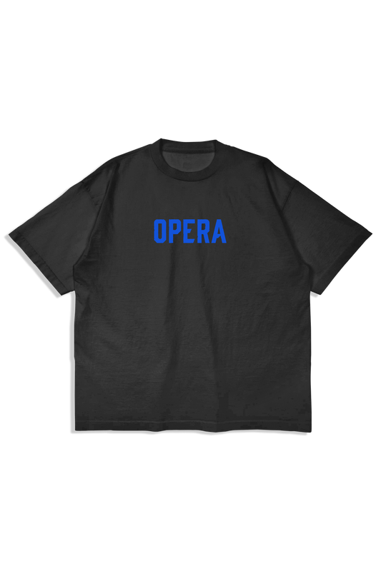 Opera Font Garment Dye S/S Tee - Black