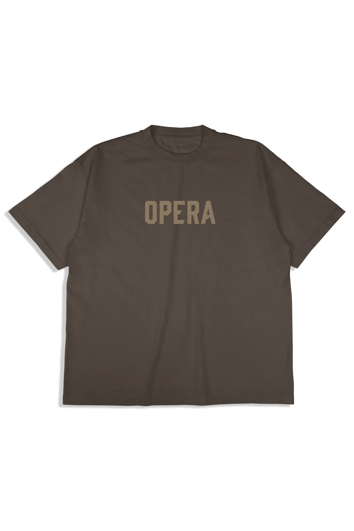 Opera Font Garment Dye S/S Tee - Espresso