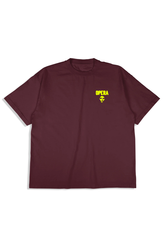 Pocket Bleed Garment Dye Premium S/S Tee - Burgundy