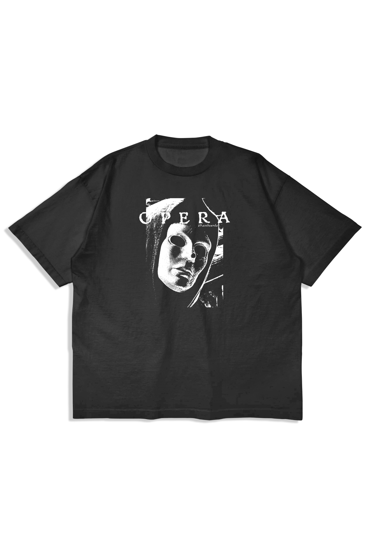 Opera Watching Garment Dye Premium S/S Tee Black short sleeve tee – front graphic