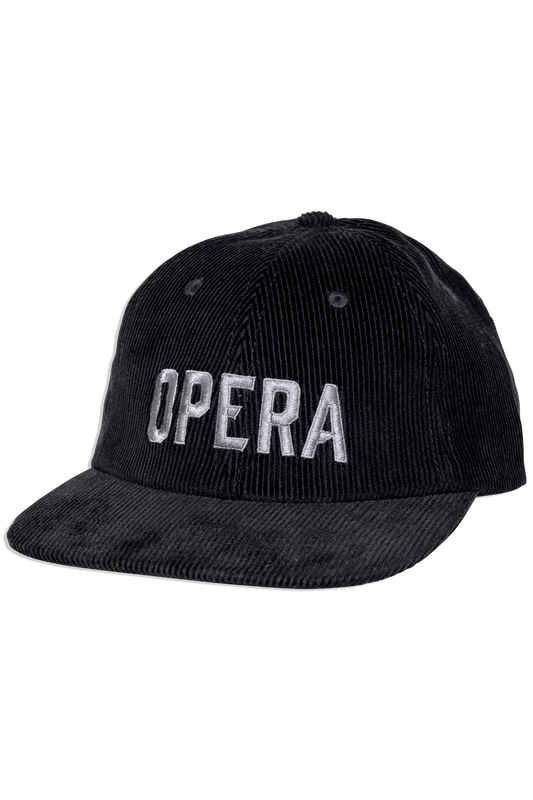 Opera Corduroy Hat - Black