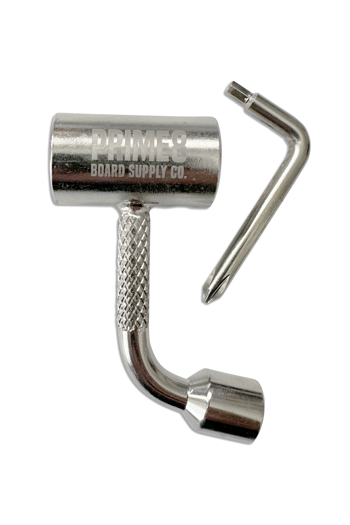 PRIME8 Coin Pocket Skate tool Silver skate accessory – front graphic