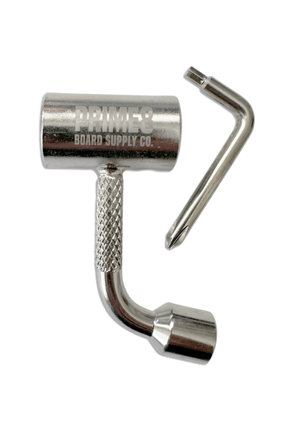 PRIME8 Coin Pocket Skate tool Silver skate accessory – front graphic