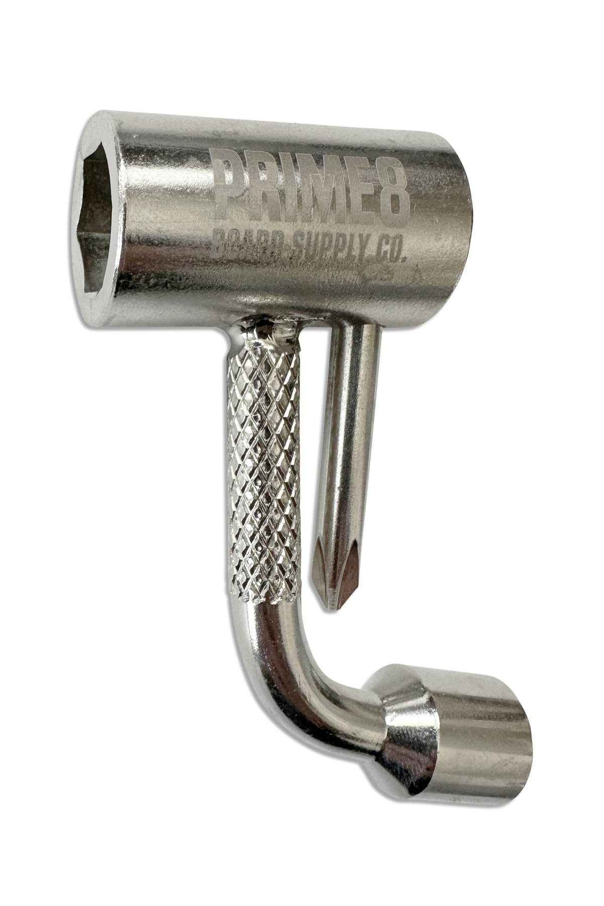 PRIME8 Coin Pocket Skate tool Silver skate accessory – back view