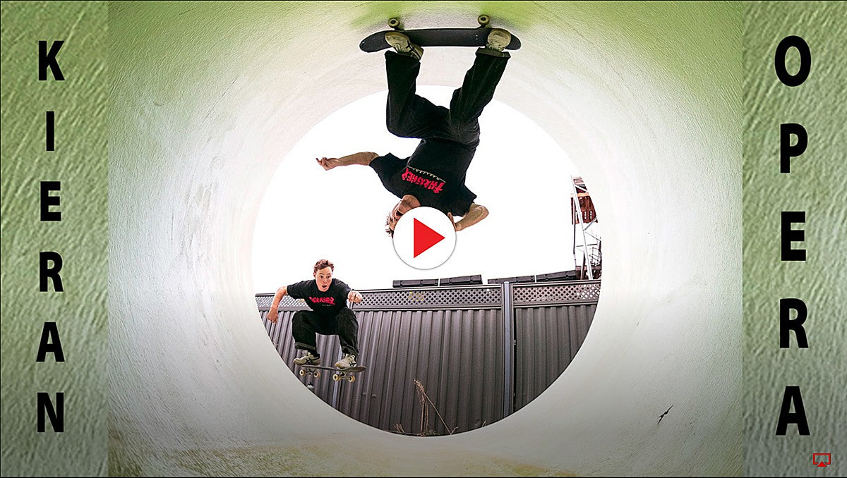 Load video: Kieran Wooley Frontside 50-50 on rail from bank video cover image