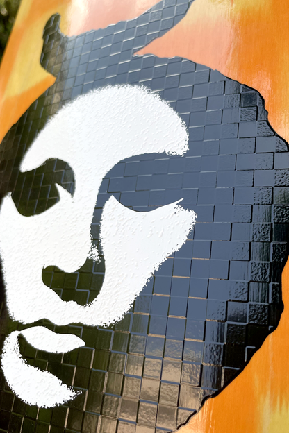 Opera Dye Mask Yellow/ Orange skateboard deck – side detail