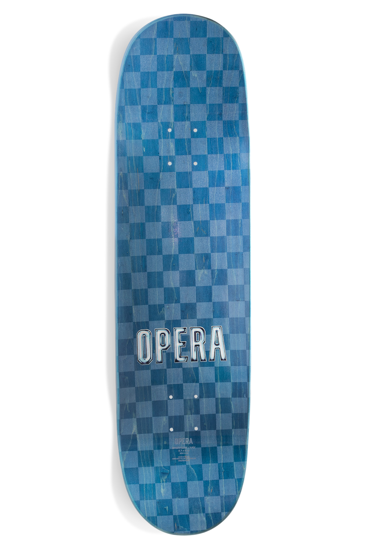 Opera Dye Mask Yellow/ Orange skateboard deck – back view